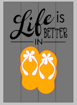 3D Life is better in flipflops