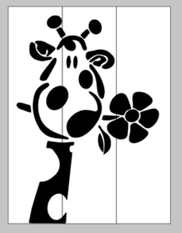 Giraffe with flower