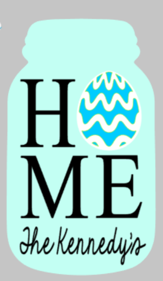 3D Seasonal interchangeable Mason Jar Door Hanger (Small 3D Pieces)