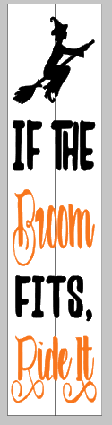 If the broom fits ride it