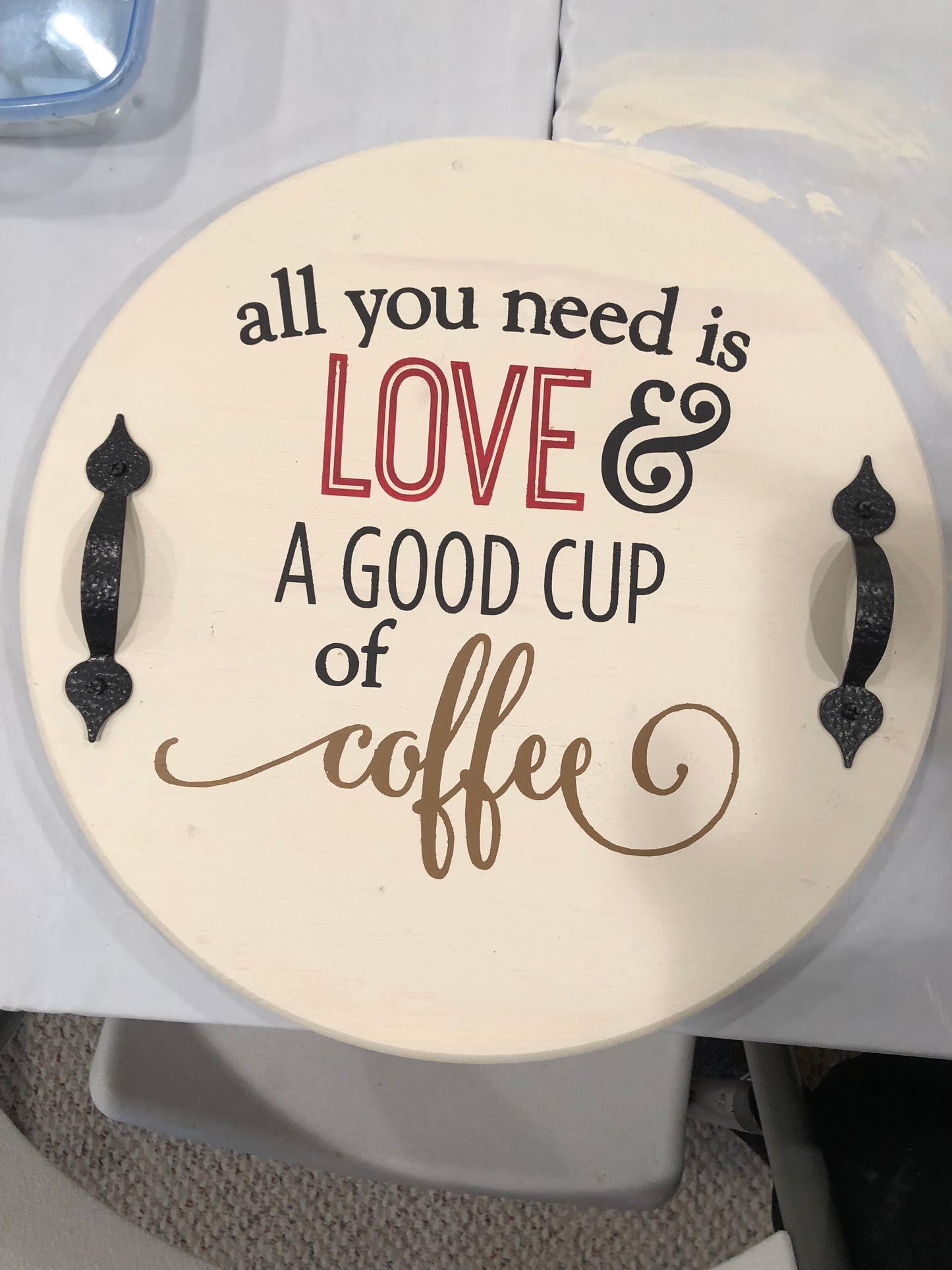 All you  need is love and a good cup of coffee-round