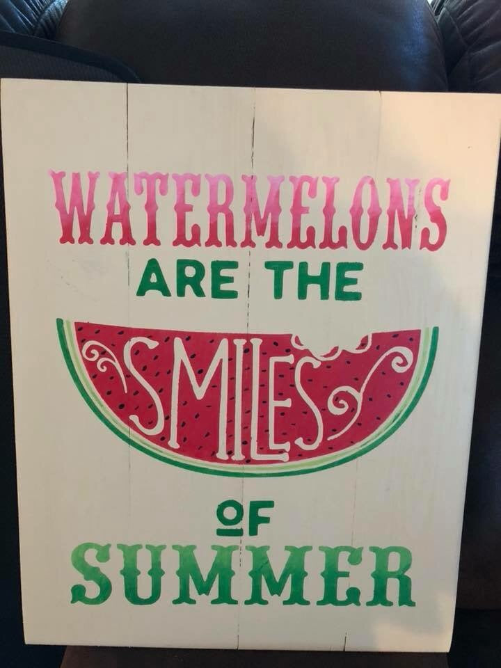 Watermelons are the smiles of summer