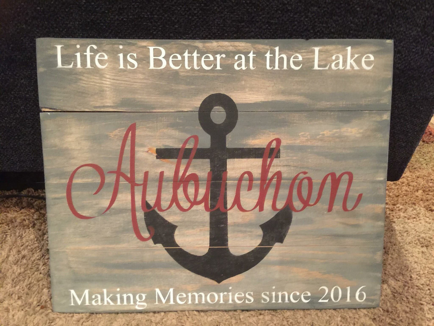 Life is better at the lake-Last name and date