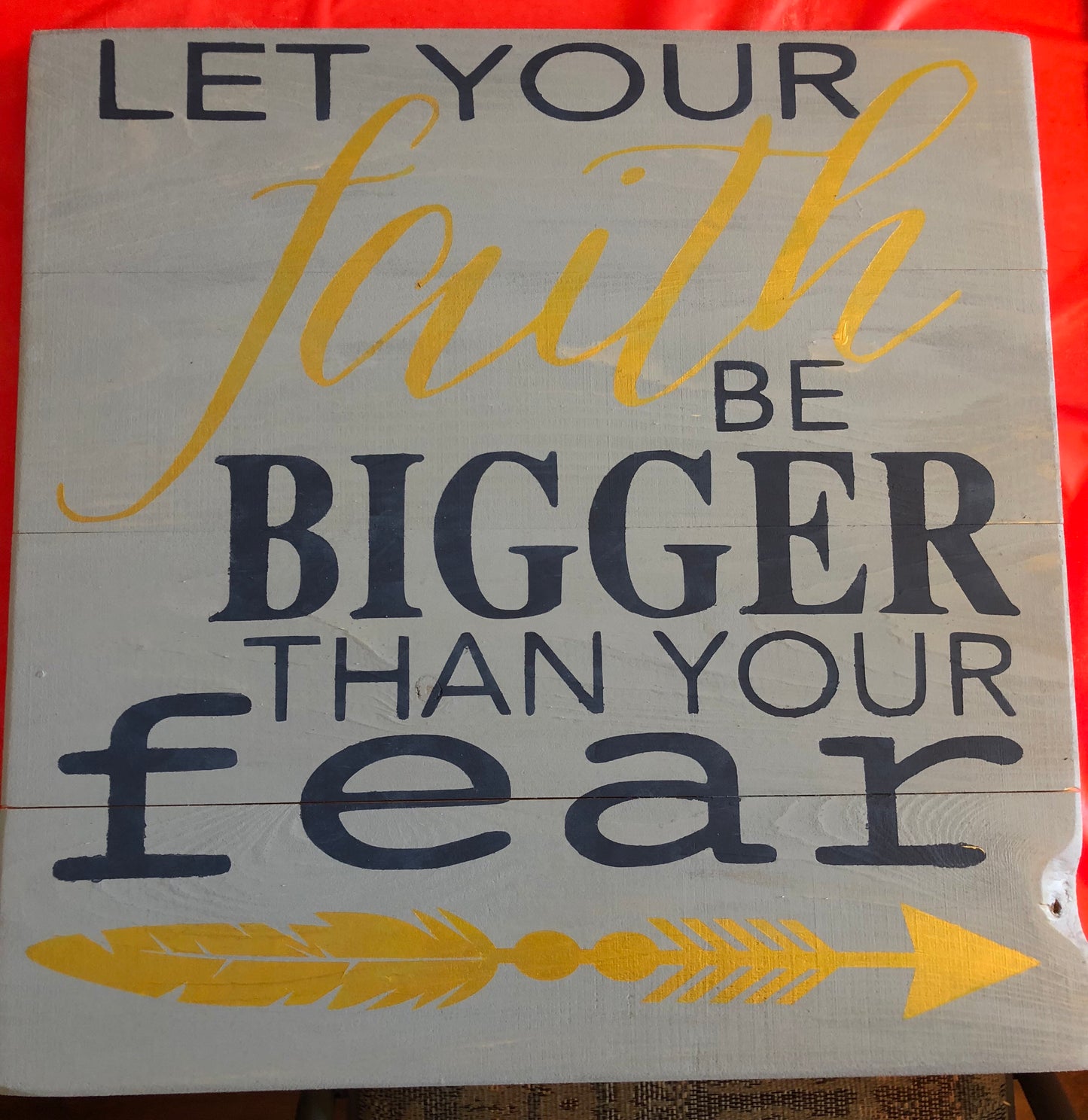 Let your faith be bigger than your fear