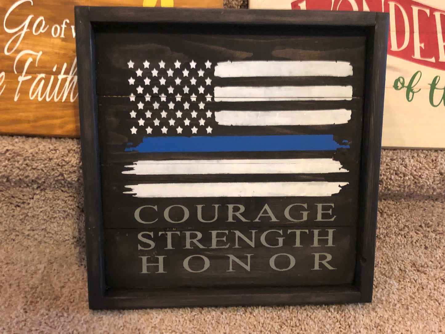 Courage Strength and Honor Flag