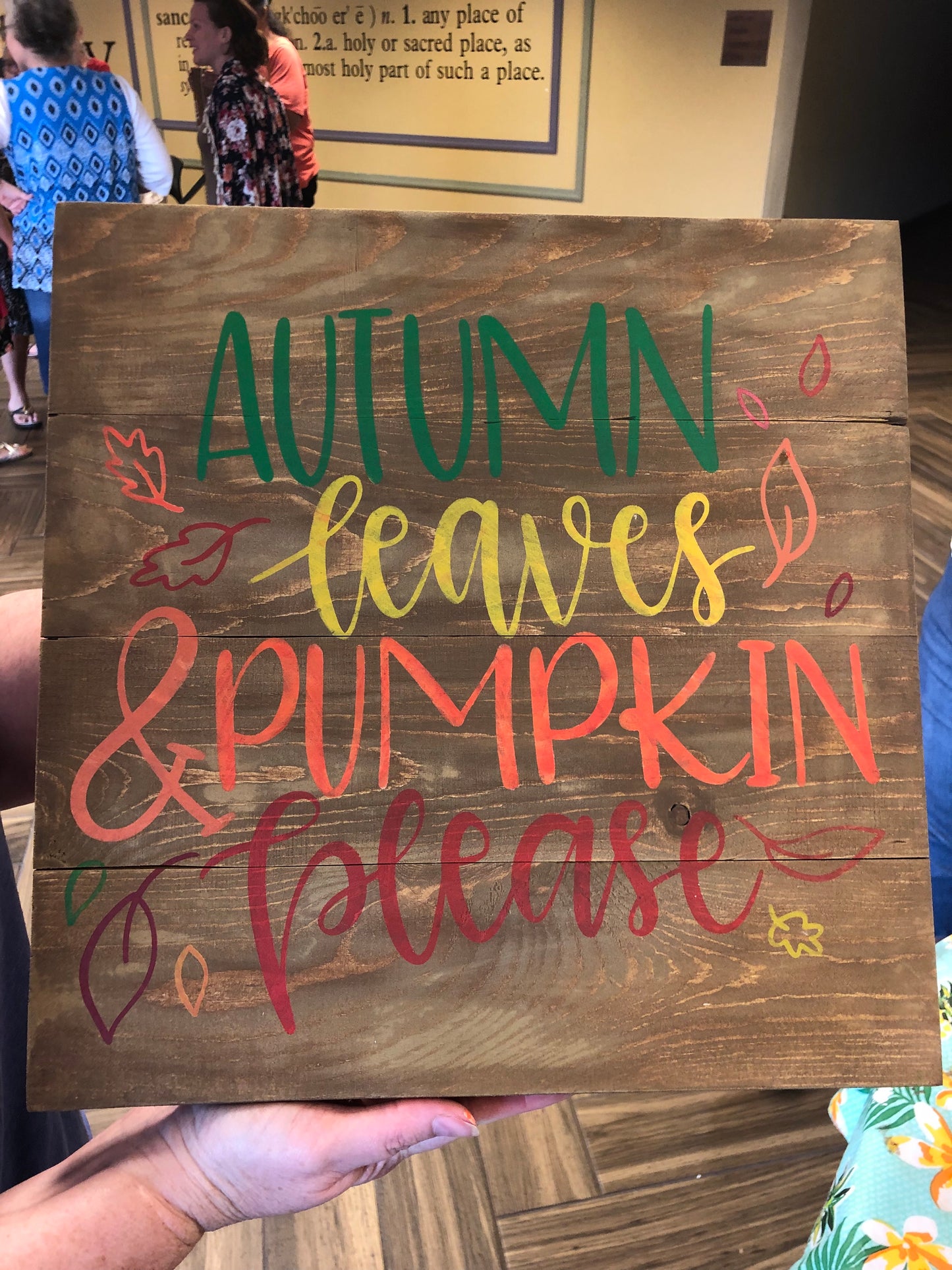 autumn leaves and pumpkin please