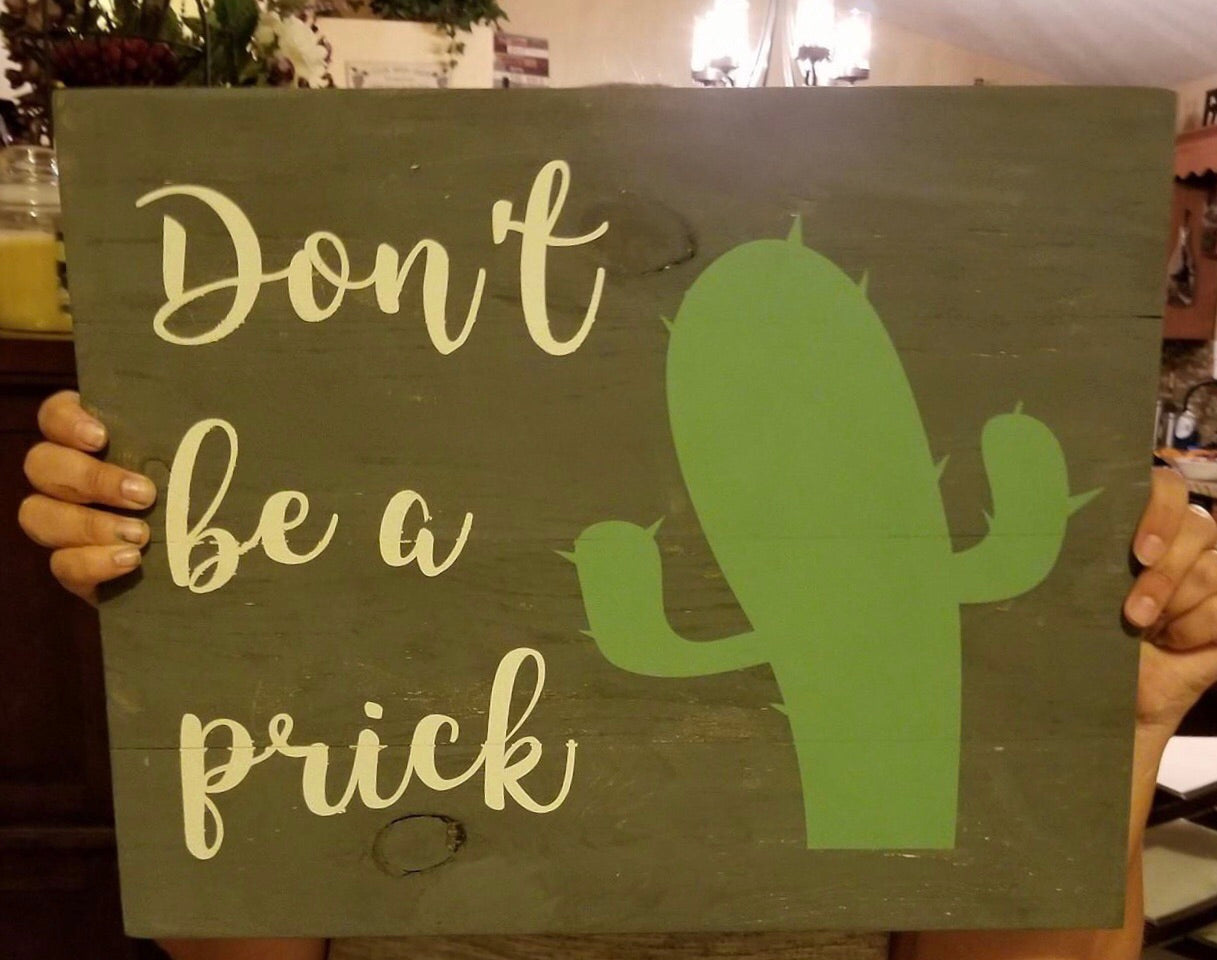 Don't be a prick