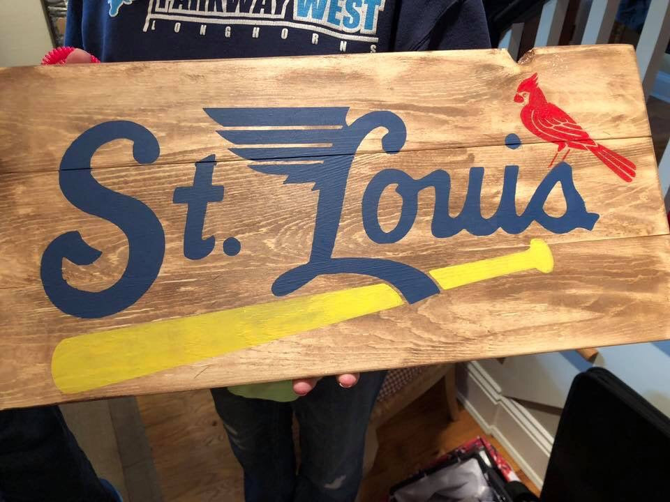 St Louis Cardinals with blues