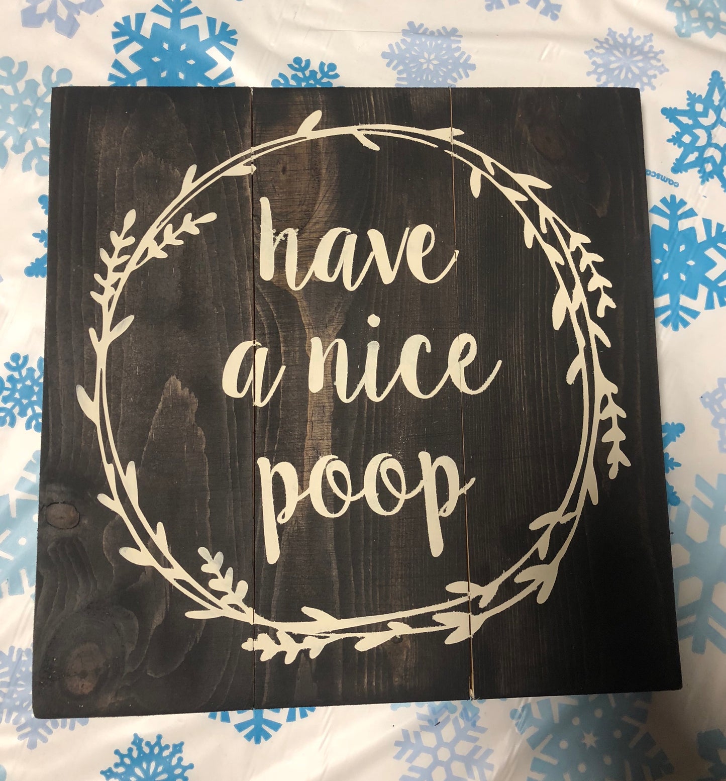 have a nice poop with wreath