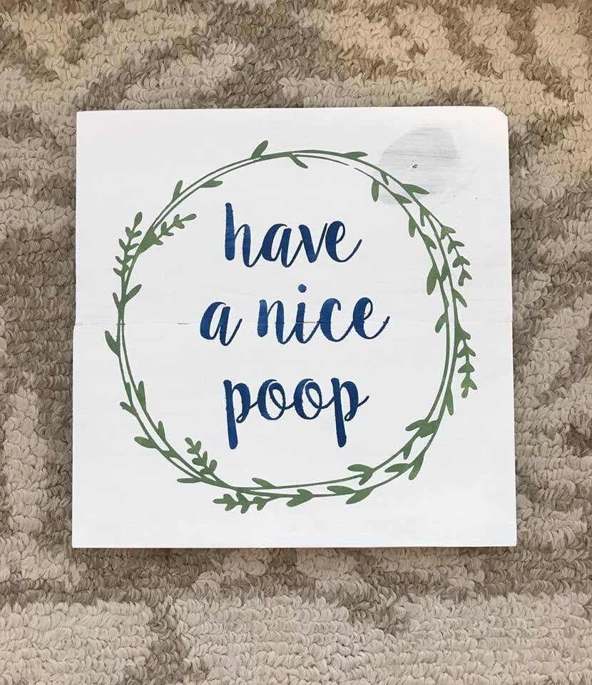 have a nice poop with wreath