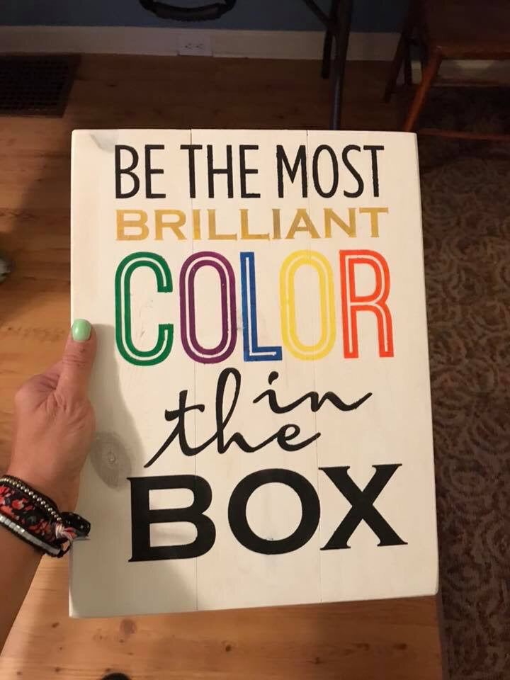 Be the most brilliant color in the box