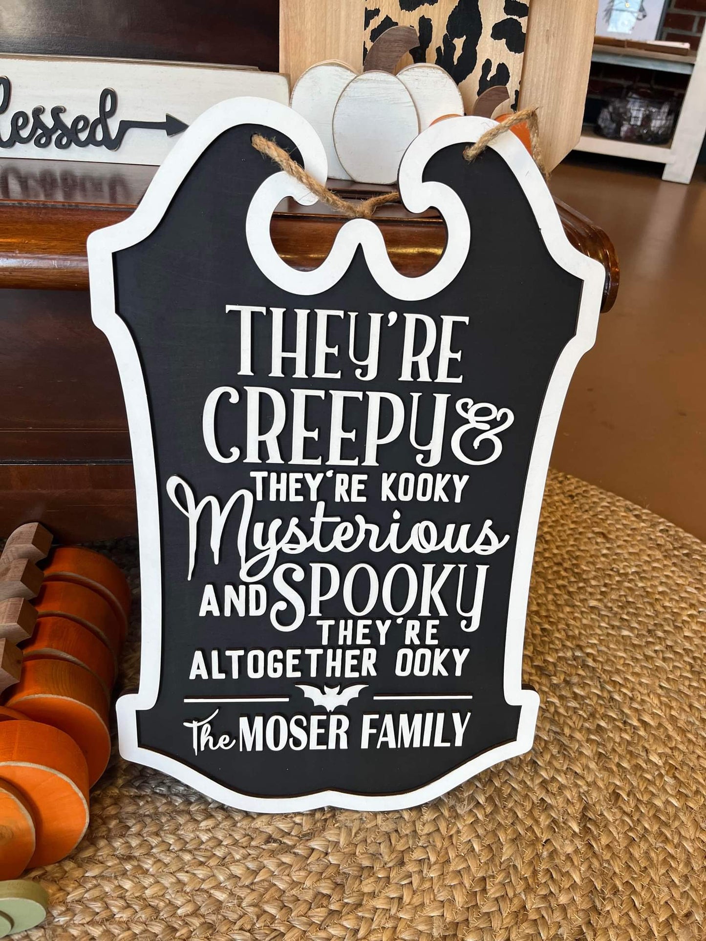 3D Door hanger - They're creepy and they're cooky