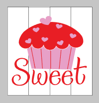 sweet with cupcake