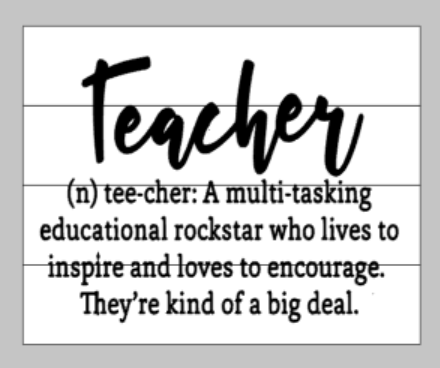 Teacher definition