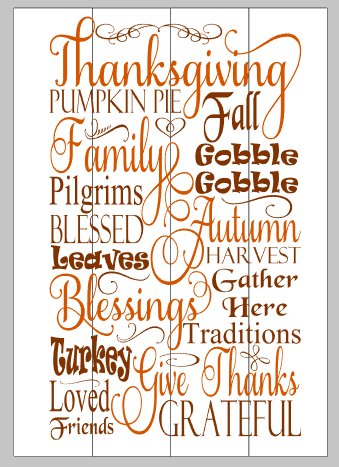 Thanksgiving subway art