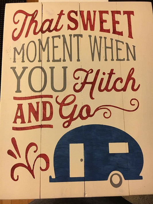 That sweet moment when you hitch and go-camper