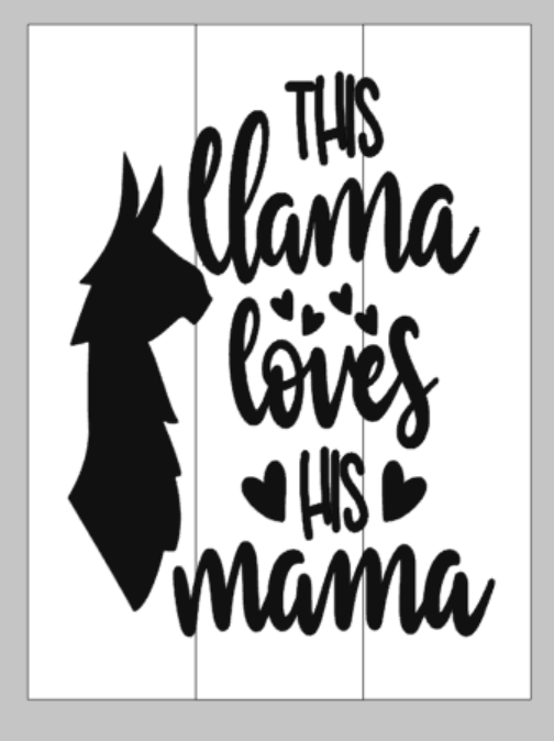 this llama loves his mama