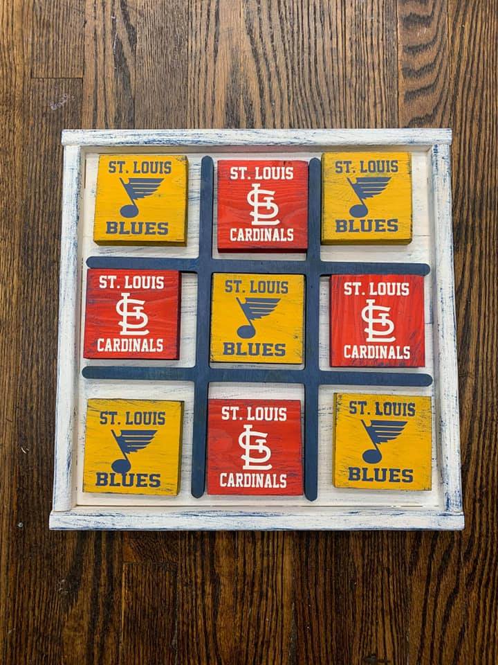 3D Tic Tac Toe Stl Blues & Cardinals