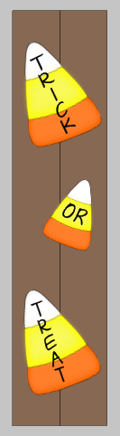 3D Candy Corn-Trick or Treat Porch