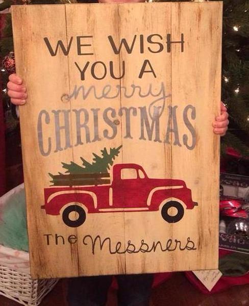 We wish you a merry christmas-Truck