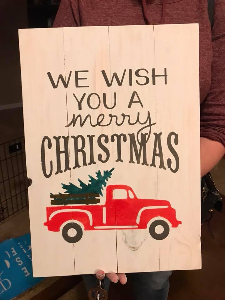 We wish you a merry christmas-Truck