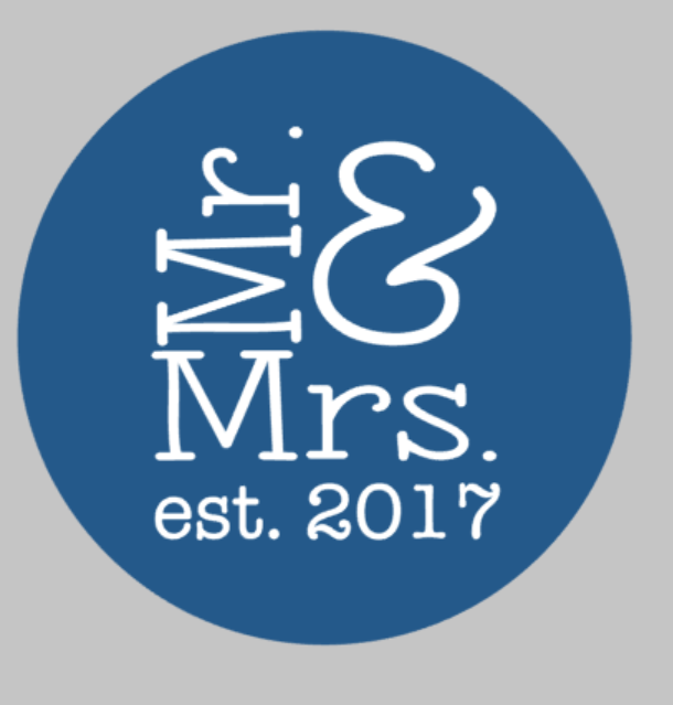 Door Hanger Mr. and Mrs. with est date