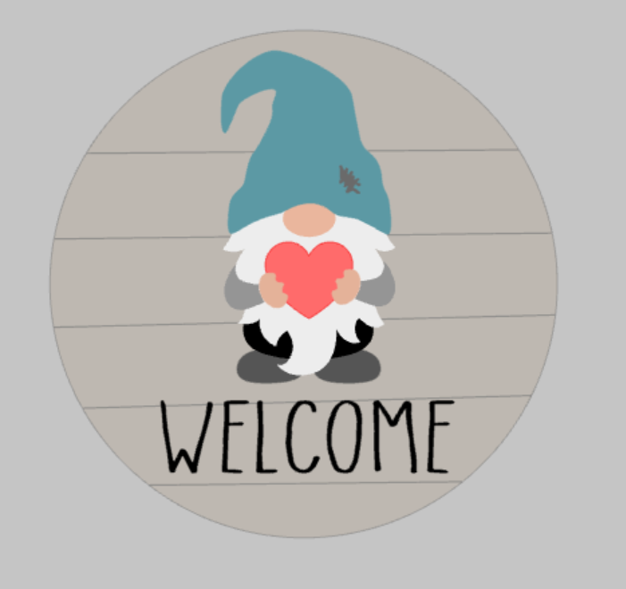 3D Seasnonal Interchangeable Gnome Welcome Door hanger